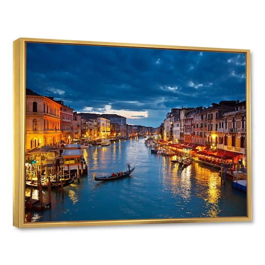 Designart - Grand Canal at Night Venice